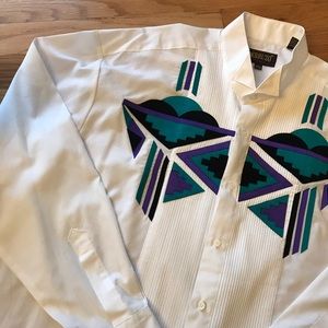 Vintage Men’s L Perruzo Uomo Brushpopper Button-up